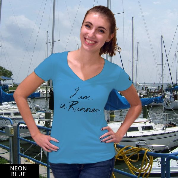 I am a Runner...RU? V-Neck T-Shirt