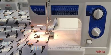 Learn to use a sewing machine  - quilt, applique, free motion & patchwork