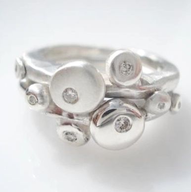 diamond ring silver jewellery