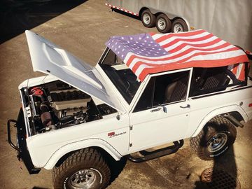 A rare find, this Ford Bronco Coyote is pretty and powerful! Click picture to see new wheels and 35"