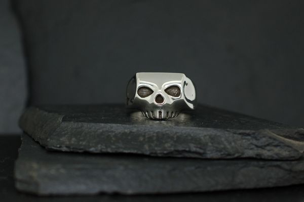 最新商品 フラッシュポイント jim skull ring engraved us8