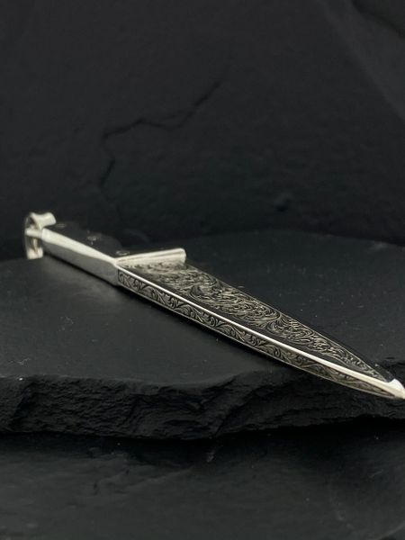  Chef's Knife Ring with Diamonds in Sterling Silver : Handmade  Products