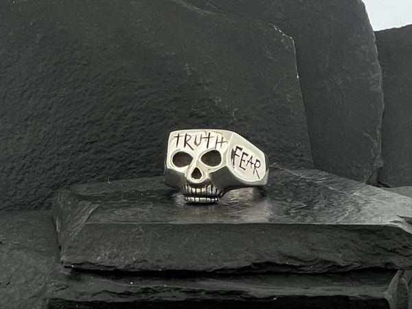 Iggy Pop Skull Ring, Johnny Depp Skull Ring, Original Jim