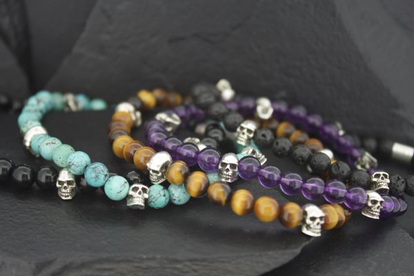 6mm Skull beads