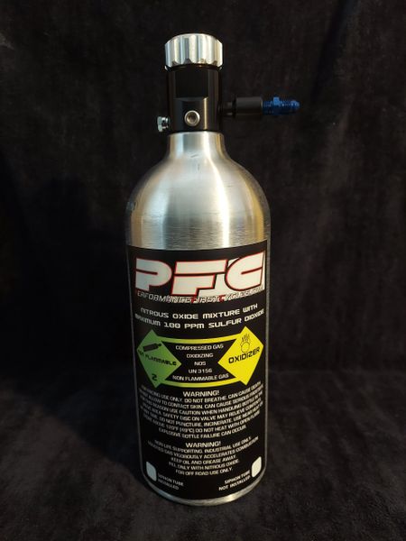 2.5lb Nitrous bottle with a Superflow valve (new)