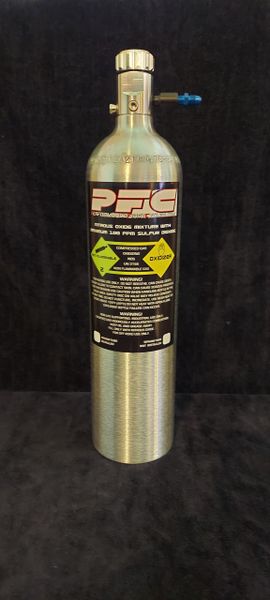 4 lb Nitrous bottle with a Superflow valve