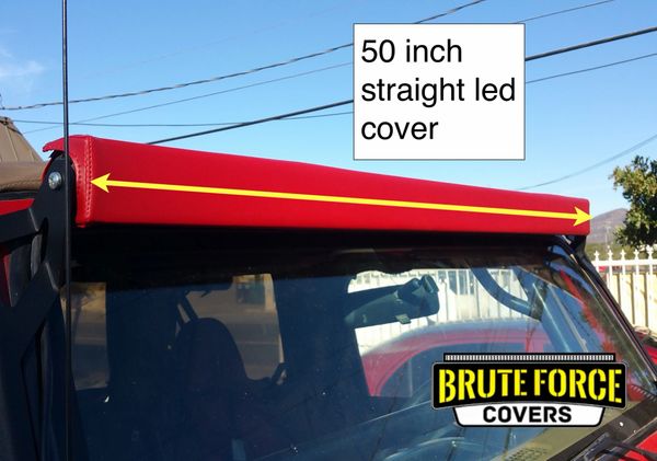 50 inch double row straight LED light bar cover. Brute Force Covers