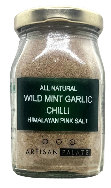 All Natural Wild Mint Chilli Garlic Himalayan Pink Salt
