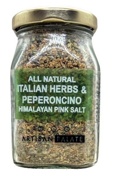 All Natural Italian Herbs & Peperoncino Himalayan Pink Salt