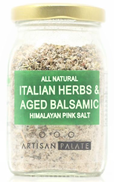 All Natural Italian Herbs & Aged Balsamic Himalayan Pink Salt