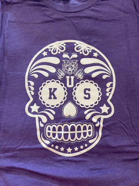 K S U Unisex Super Soft Crew Tee Purple Triblend