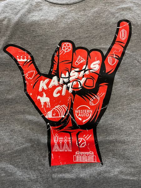Shaka KC Unisex Super Soft Crew Tee Gray Triblend