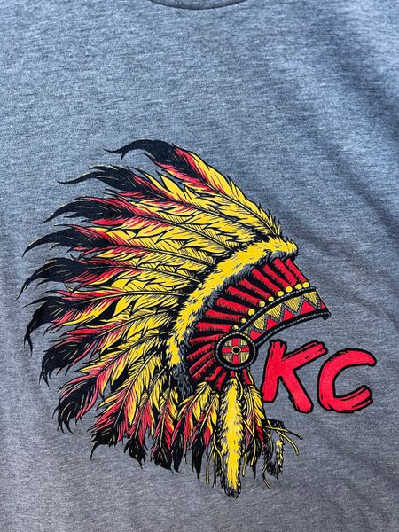 Feather KC Unisex Super Soft Crew Tee Gray Triblend