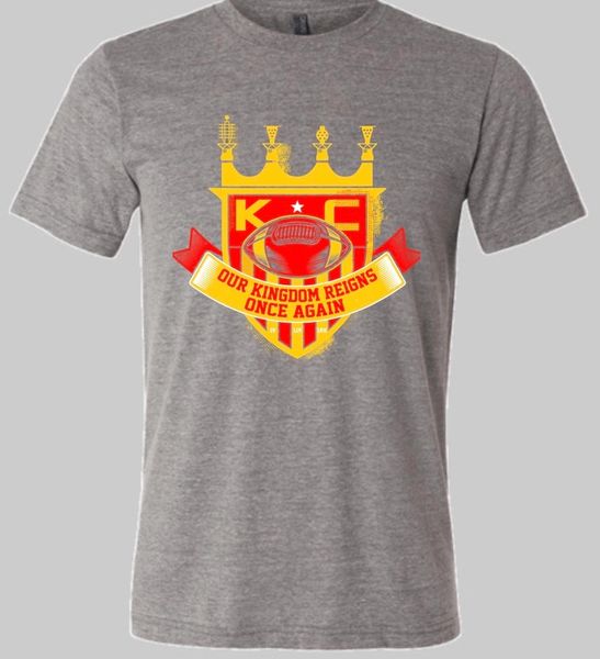 KC Champs Unisex Super Soft Crew Tee Gray Triblend
