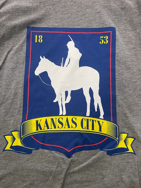 Ted Lasso KANSAS City Unisex Super Soft Gray Crew Tee