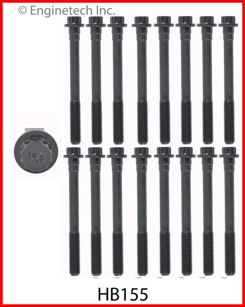 Head Bolt Set - For Both Heads (Enginetech HB155) 94-08