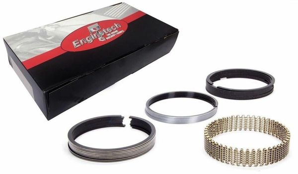 Piston Ring Set - Chrome Steel (Enginetech S93138) 99-07