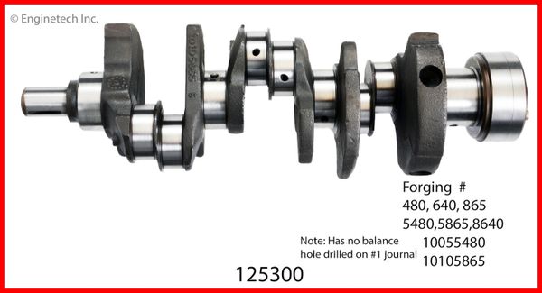 Crankshaft Kit (Enginetech 125300) 85-95