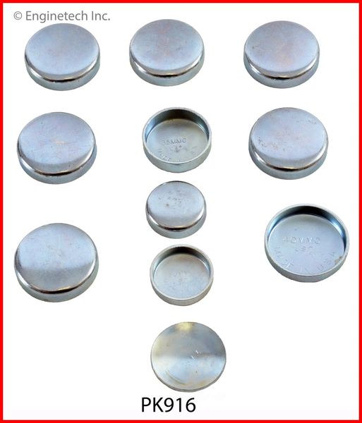 Frost Plug Set - Steel (EngineTech PK916) 83-92