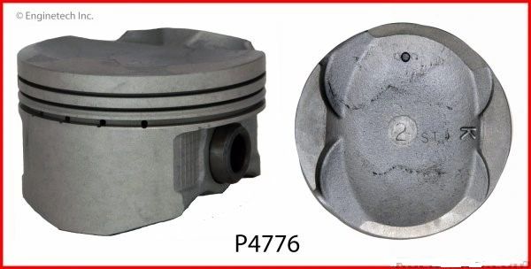 Piston Set (Enginetech P4776-4) 00-12