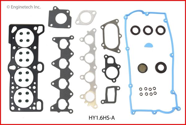 Head Gasket Set - MLS (Enginetech HY1.6HS-A) 01-04