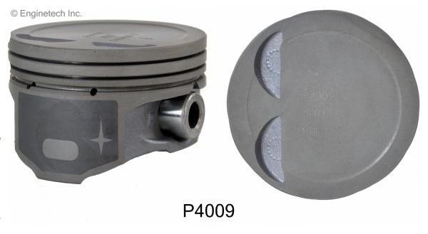 Piston Set - Skirt Coated (Enginetech P4009-4) 01-11