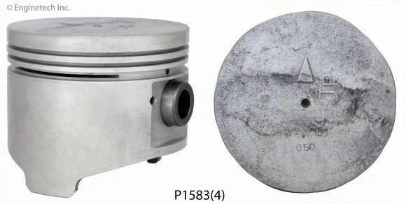 Piston Set - Cast (P1583-4) 81-89