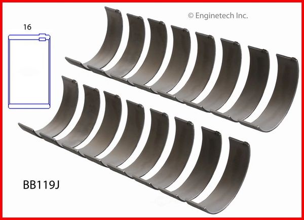 Rod Bearing Set (Enginetech BB119J) 04-10