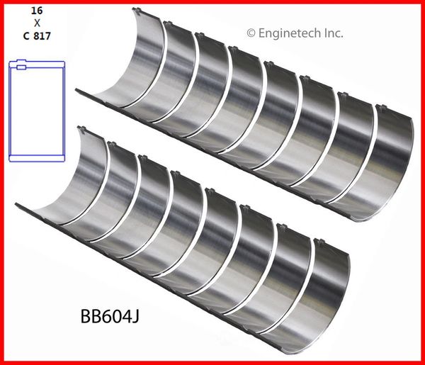 Rod Bearing Set (Enginetech BB604J) 64-90