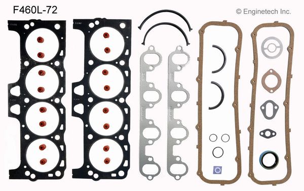 Full Gasket Set (Enginetech F460L-72) 85-86 See Notes