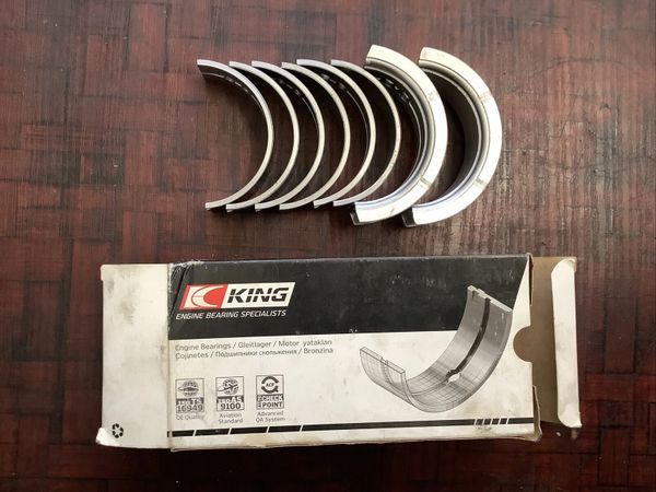 Main Bearing Set - w/Forged Crankshaft (King MB407AM) 60-76