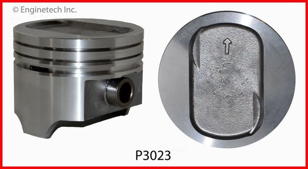 Piston Set - Cast (Enginetech P3023-8)) 77-93