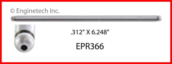 Push Rod - 6.248" (Enginetech EPR366) 86-01