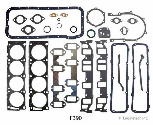 Rebuilder Gasket Set (EngineTech F390) 61-76