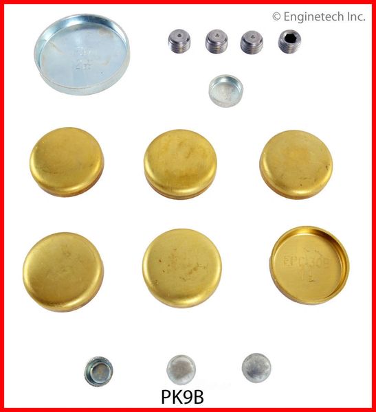 Frost Plug Set - Brass (Enginetech PK9B) 62-00