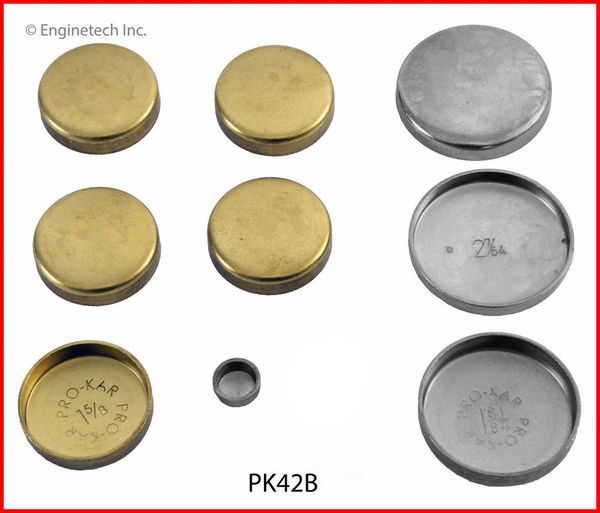 Frost Plug Set - Brass (Enginetech PK42B) 77-93