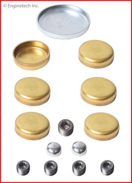 Frost Plug Set - Brass (Enginetech PK59B) 82-02