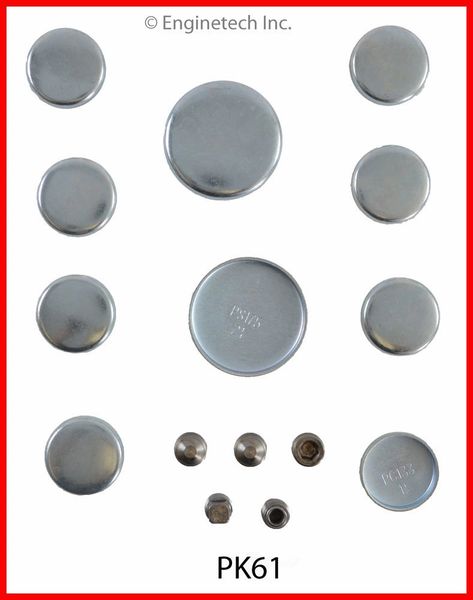 Frost Plug Set - Steel (Enginetech PK61) 82-08