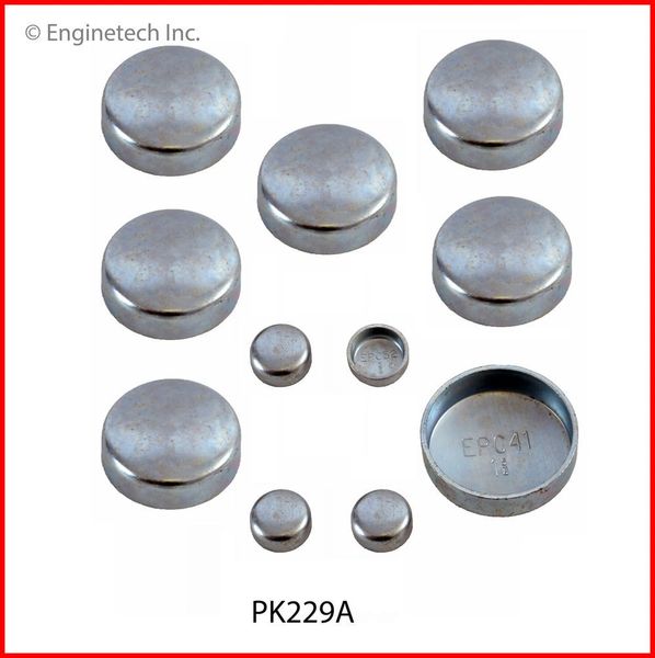 Frost Plug Set - Steel (Enginetech PK229A) 83-03