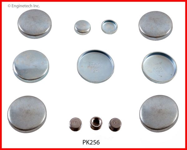 Frost Plug Set - Steel (Enginetech PK256) 87-06