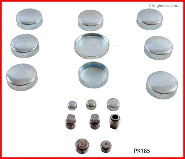 Frost Plug Set - Steel (Enginetech PK185) 85-12