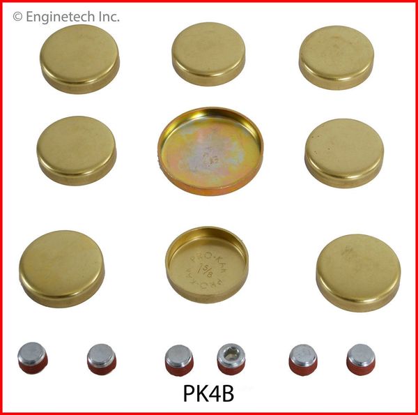 Frost Plug Set - Brass (Enginetech PK4B) 91-00