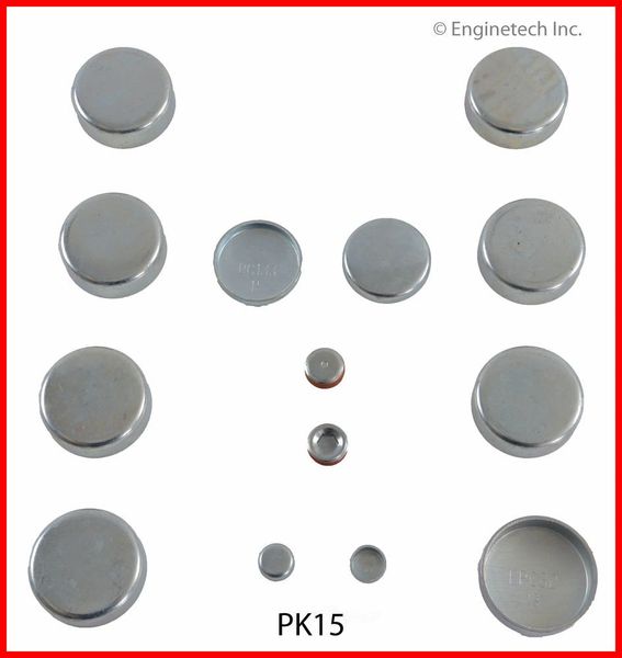 Frost Plug Set - Steel (Enginetech PK15) 97-14