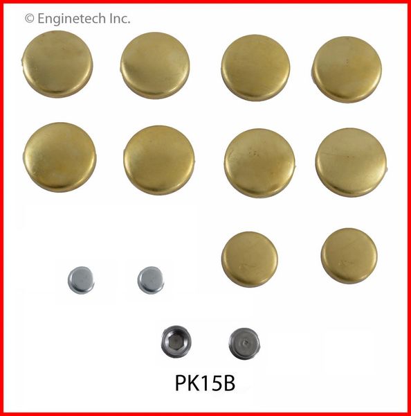 Frost Plug Set - Brass (Enginetech PK15B) 97-14