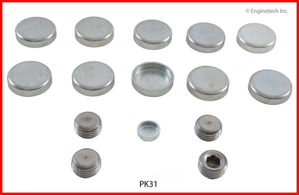 Frost Plug Set - Steel (Enginetech PK31) 99-13