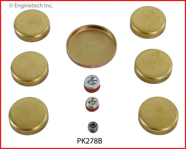 Frost Plug Set - Brass (Enginetech PK278B) 90-03