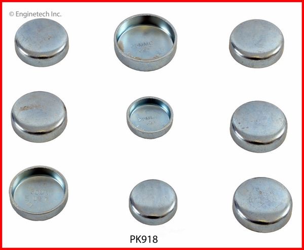 Frost Plug Set - Steel (EngineTech PK918) 87-98