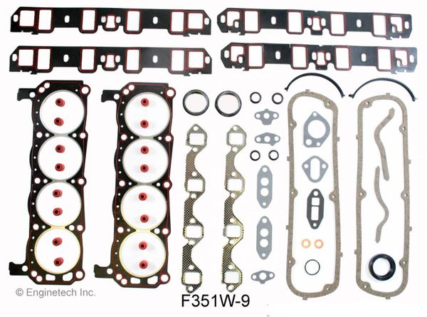 Full Gasket Set (Enginetech F351W-9) 84-86