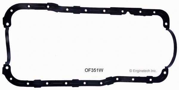 Oil Pan Gasket - 1 Piece (Enginetech OF351W) 87-97