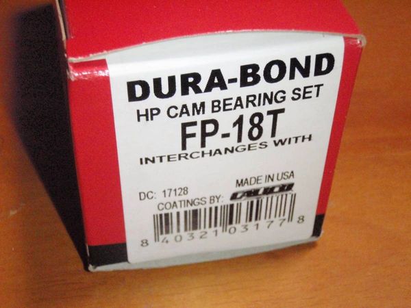 Cam Bearing Set - Performance (Durabond FP-18T) 62-97